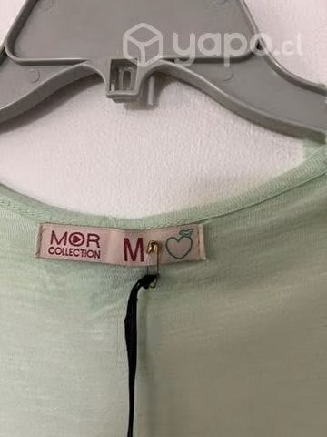 Chalequin Talla M Marca Mor Verde Agua