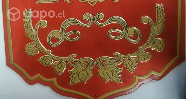 Antiguo Letrero Relieve Budweiser Cerveza Vintge