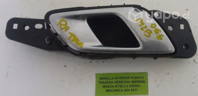 Manilla Interior Pta Tras Der (MZB066) Mazda BT50