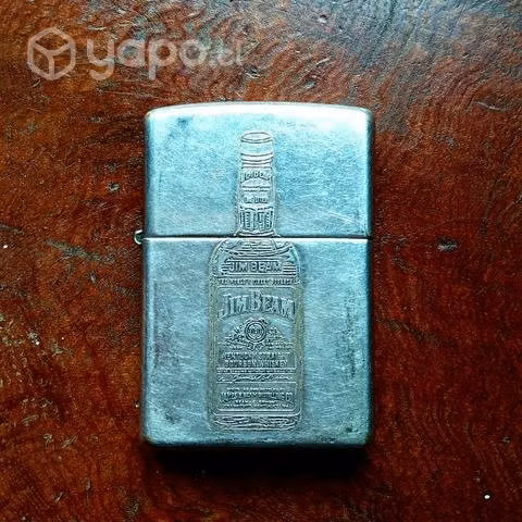 Encendedor Zippo de plata Colección Jim Beam