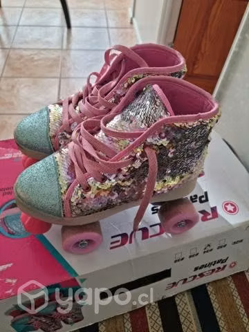 Patines con luces y brillo tos