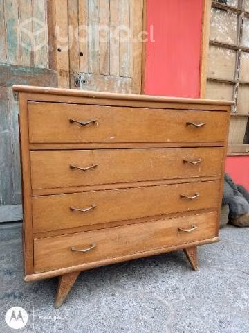 Antigua Cómoda Sónica de madera de raulí - Imagen 5