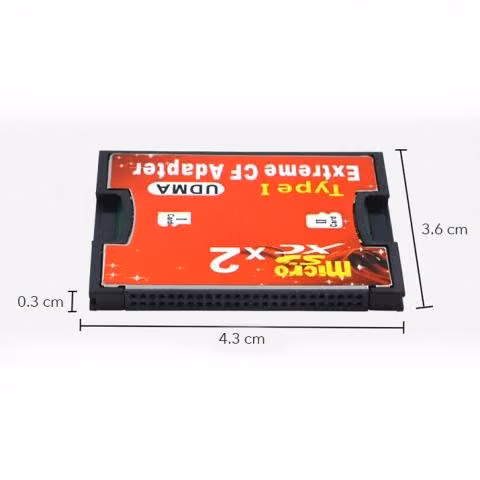 Lector Adaptador Doble Micro Sd Hc A Compact Flash - Imagen 5