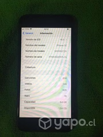 IPhone SE segunda generación 64GB