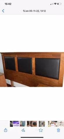 Respaldo para cama dos plazas