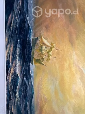 Marina austral en oleo 50x70