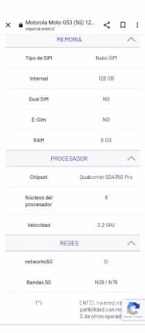 Celular Motorola G 53 Nuevo con 5G 128 GB