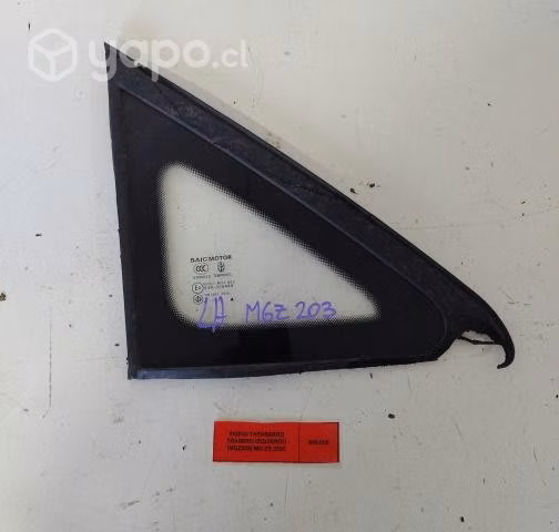 Vidrio Tapabarro Tras izq detalle goma (MGZ203) MG