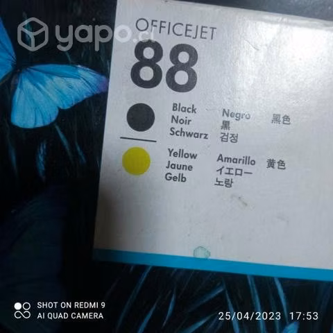 Cabezal hp 88 black yellow original