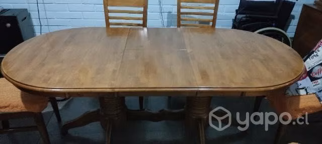 Comedor estendible 6 sillas más bife 4 cuerpos