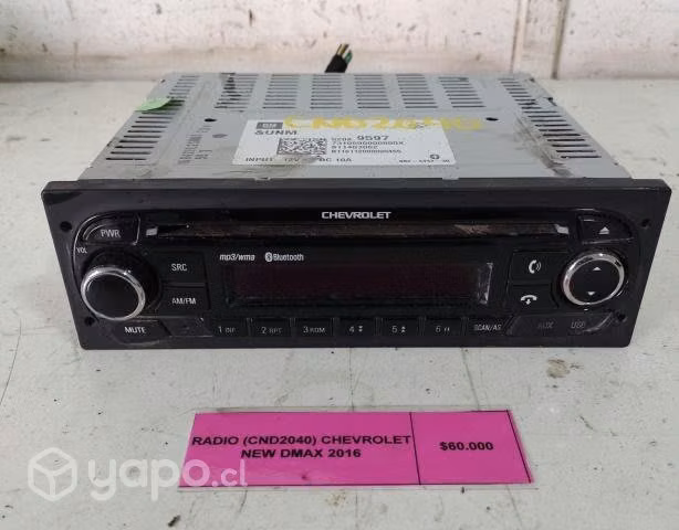 Radio (CND2040) Chevrolet New Dmax 2016