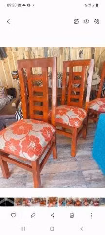 Fabrica muebles ofrece juego sillas