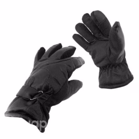 Guante Cuero De Moto Grip Deluxe Negro
