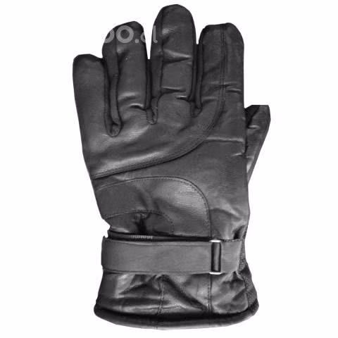 Guante Cuero De Moto Grip Deluxe Negro