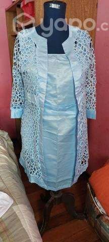 Vestido formal celeste - Imagen 2
