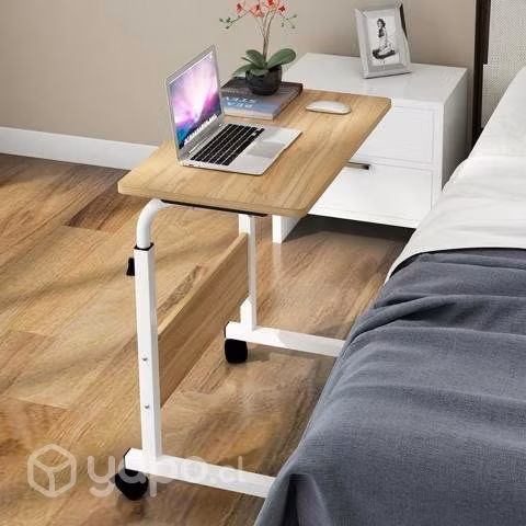 Mesa Notebook Computador Ajustable Con Ruedas Blan