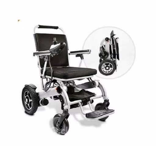 Silla de rueda eléctrica plegable