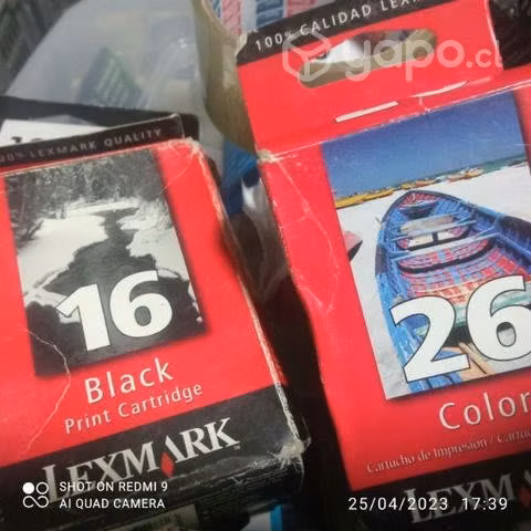 Packs de tintas Lexmark 16 y 26 originales