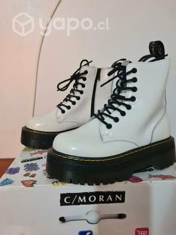 Botines mujer blancos c/moran - 37 - Imagen 2
