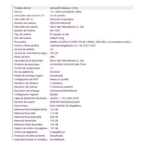 Computador gameproi5