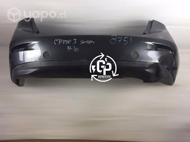 Parachoque Trasero Mazda 3 sedan 2014 2016