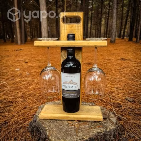 Porta botella, vino y copas - Imagen 2