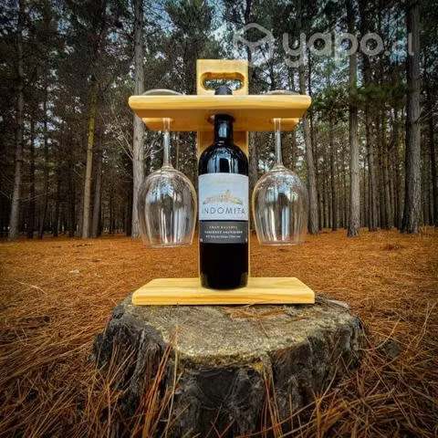 Porta botella, vino y copas - Imagen 3