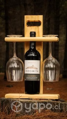 Porta botella, vino y copas - Imagen 4