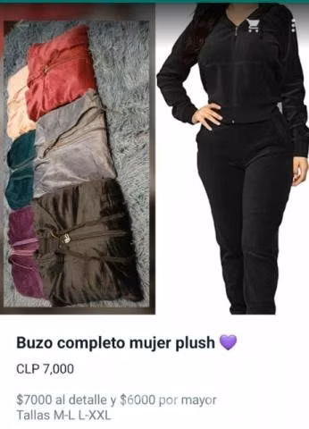 Bellos conjunto de plush mujer