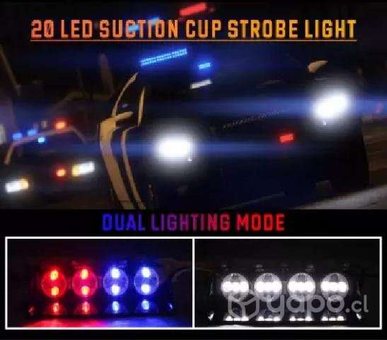 Baliza Led Strobo 24 Led Luz Rojo-azul - Imagen 5