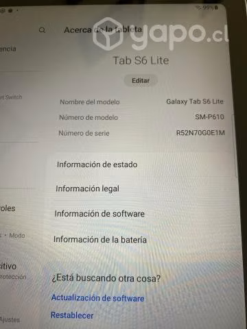 Tablet Galaxie S6 Lite Samsung