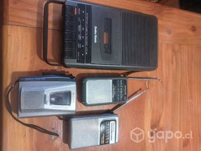 Radios años 80 y grabadoras