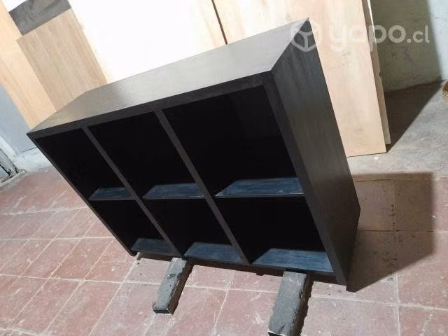 Mueble para Vinilos Tintado Negro