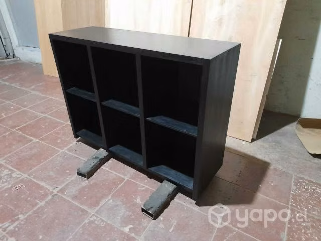 Mueble para Vinilos Tintado Negro