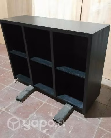 Mueble para Vinilos Tintado Negro