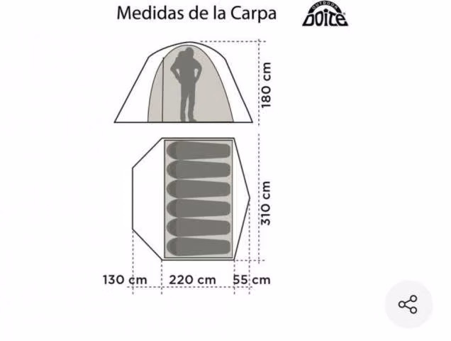 Carpa DOITE hi camper sl 6 / precio conversable