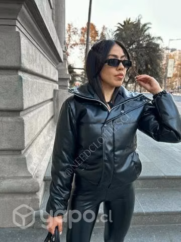 Chaqueta ecocuero Puffa