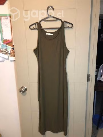 Vestido verde pardo - talla L/XL, mujer