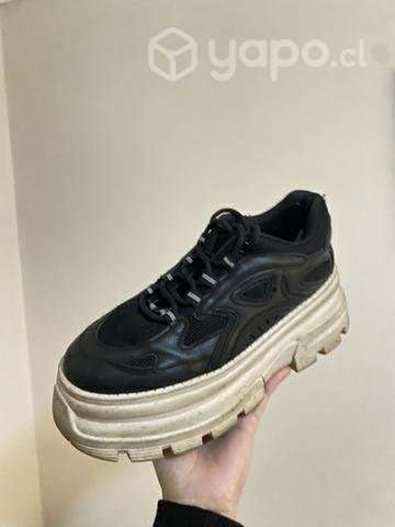 Zapatillas negras con plataforma - Imagen 3