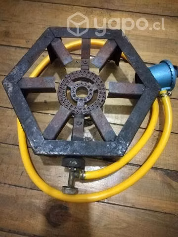 Vacío de gas 15 kg con cocinilla y regulador