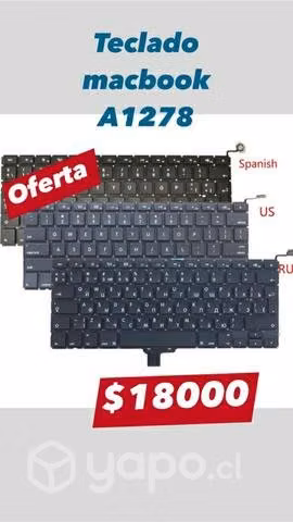 Teclado macbook a1278