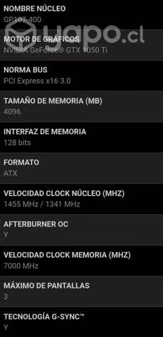 targeta de vídeo gtx
