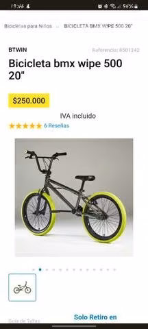 Bicicleta BMX deportiva - Imagen 2