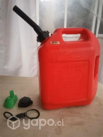 Bidón 10 litros con accesorios, embudo y boquilla