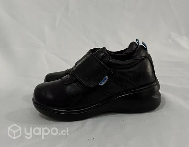 Zapato De Cuero Escolar Marca Teener N*32 Negro