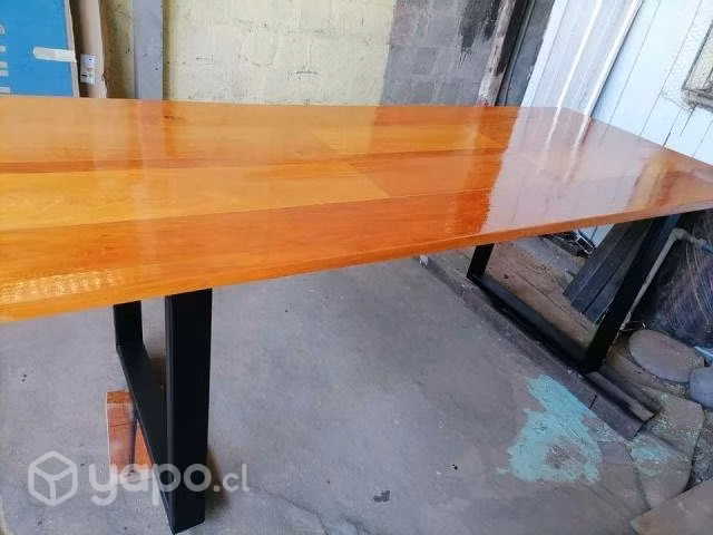 Mesa de roble (reciclado) estilo industrial - Imagen 2