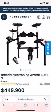 Batería Electrónica Avatar