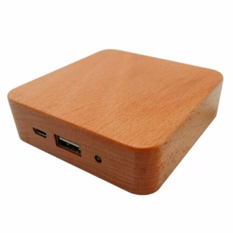 Power Bank Bateria Externa Bambú Deluxe USB/micro - Imagen 3