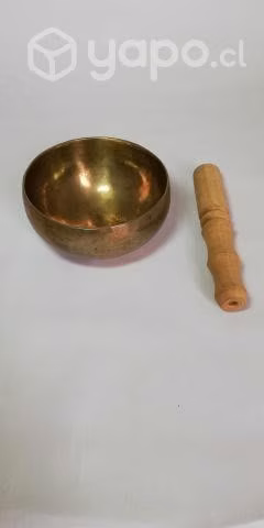 Cuenco metal con baqueta