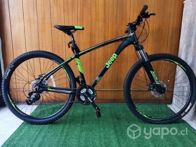 Bicicleta Jeep Vesubio Negro Verde Aro 27